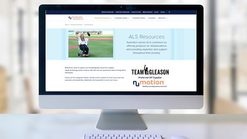Numotion Launches Dedicated ALS Resources Page to Empower Individuals Living with ALS
